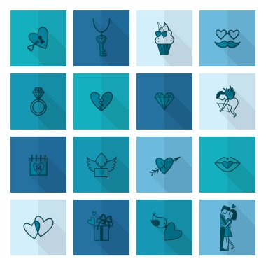 mutlu Sevgililer günü simgeler