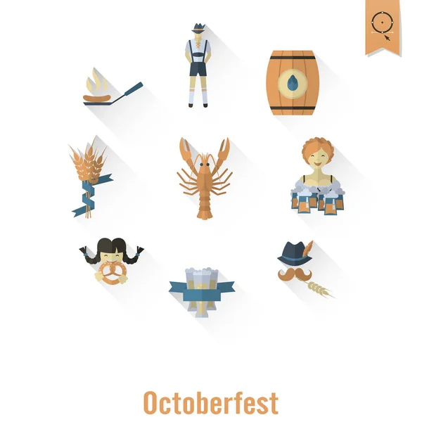 Festival de cerveja oktoberfest — Vetor de Stock