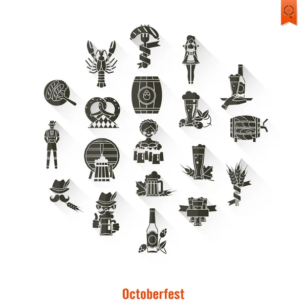 Festival de cerveja oktoberfest —  Vetores de Stock