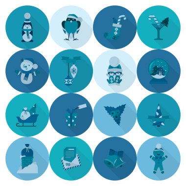 Noel ve Kış simgeleri koleksiyonu