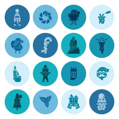 Noel ve Kış simgeleri koleksiyonu