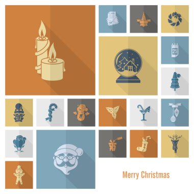 Noel ve Kış simgeleri koleksiyonu