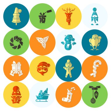 Noel ve Kış simgeleri koleksiyonu