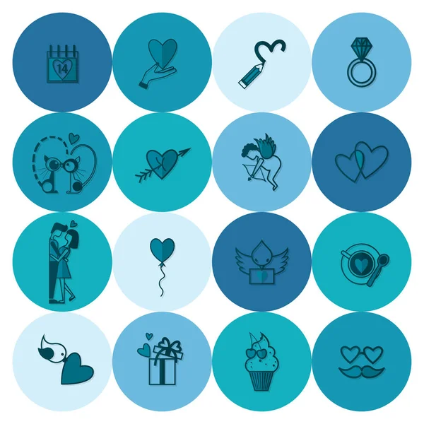 mutlu Sevgililer günü simgeler