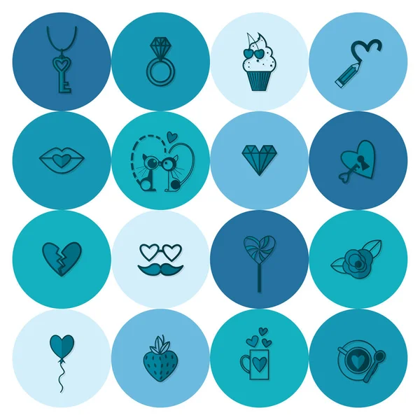 mutlu Sevgililer günü simgeler