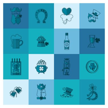Saint Patricks Day Icon Set