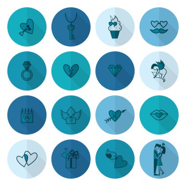 mutlu Sevgililer günü simgeler