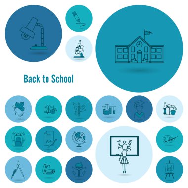 okul ve eğitim simgeleri