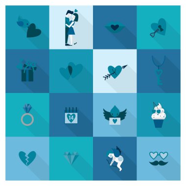 mutlu Sevgililer günü simgeler