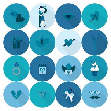 mutlu Sevgililer günü simgeler