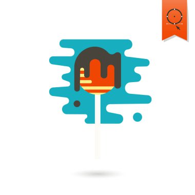 Lolipop. Modern düz simgesi