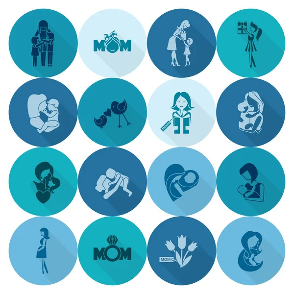 Mutlu anneler günü simgeler