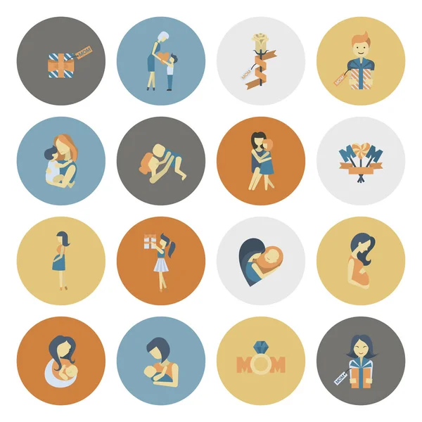 Mutlu anneler günü simgeler