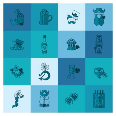 Saint Patricks Day Icon Set