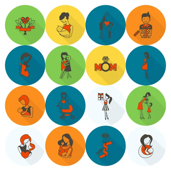 Mutlu anneler günü simgeler