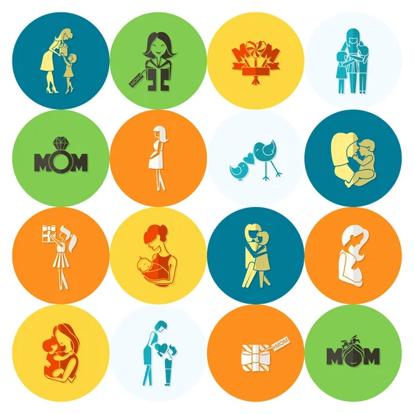 Mutlu anneler günü simgeler