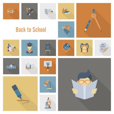 okul ve eğitim simgeleri