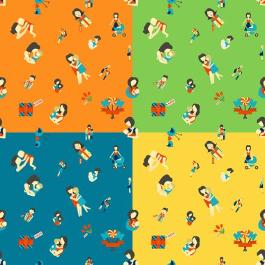 Anneler günü Seamless Modeli