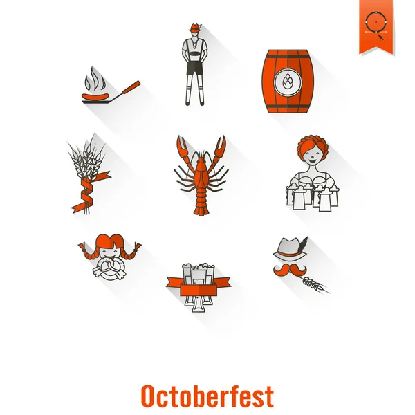 Festival de cerveja oktoberfest —  Vetores de Stock