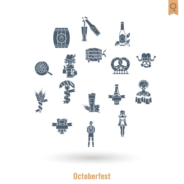 Festival de cerveja oktoberfest — Vetor de Stock