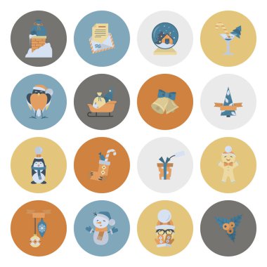 Noel ve Kış simgeleri koleksiyonu