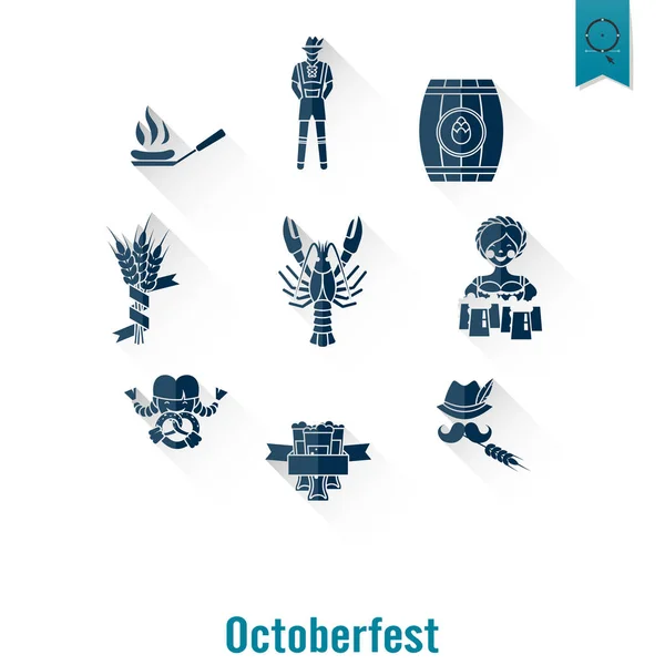 Festival de cerveja oktoberfest —  Vetores de Stock