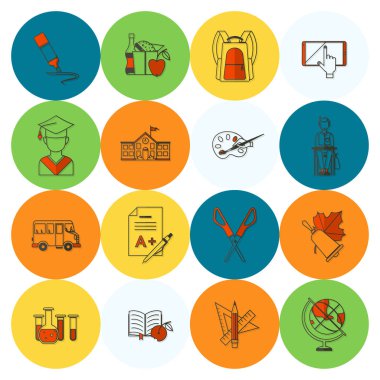 okul ve eğitim simgeleri