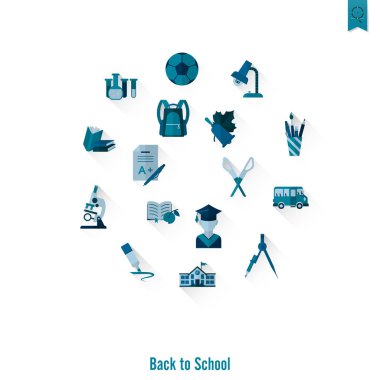 okul ve eğitim simgeleri