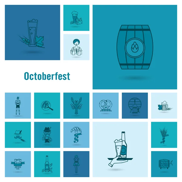 Oktoberfest啤酒节 — 图库矢量图片