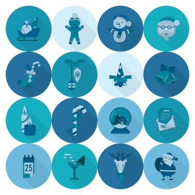 Noel ve Kış simgeleri koleksiyonu