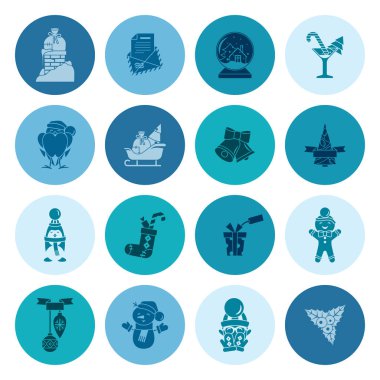 Noel ve Kış simgeleri koleksiyonu