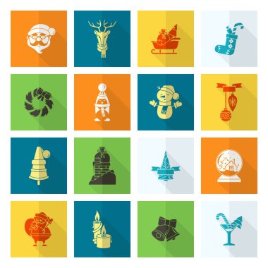 Noel ve Kış simgeleri koleksiyonu