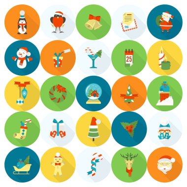 Noel ve Kış simgeleri koleksiyonu