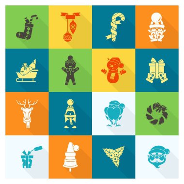 Noel ve Kış simgeleri koleksiyonu