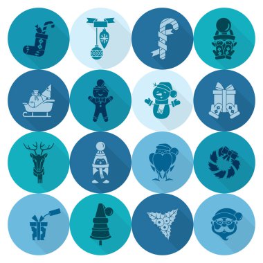 Noel ve Kış simgeleri koleksiyonu