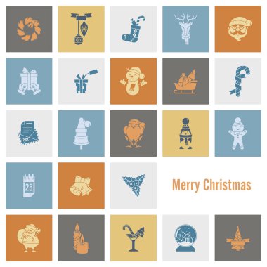 Noel ve Kış simgeleri koleksiyonu