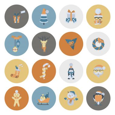 Noel ve Kış simgeleri koleksiyonu