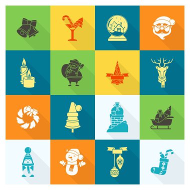 Noel ve Kış simgeleri koleksiyonu