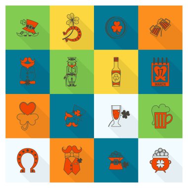 Saint Patricks Day Icon Set