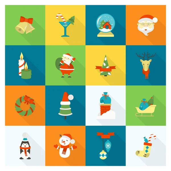 Christmas and Winter Icons Collection — Stock Vector