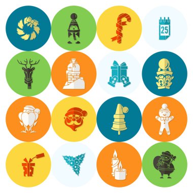 Noel ve Kış simgeleri koleksiyonu