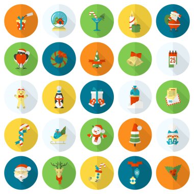 Noel ve Kış simgeleri koleksiyonu