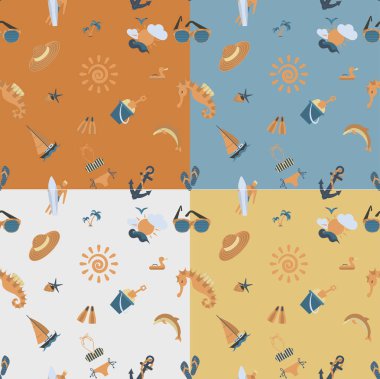 farklı renklerde dört arka plan