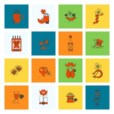 Saint Patricks Day Icon Set