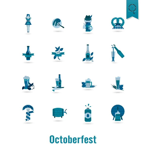 Oktoberfest bierfestival — Stockvector