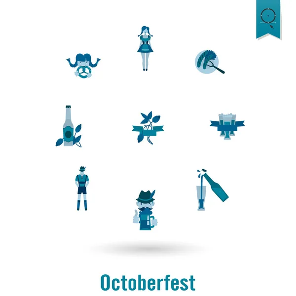Oktoberfest bierfestival — Stockvector