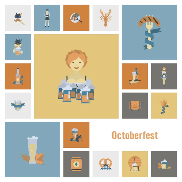 Oktoberfest啤酒节 — 图库矢量图片