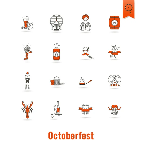 Festival de cerveza oktoberfest — Vector de stock