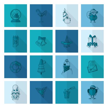 Noel ve Kış simgeleri koleksiyonu