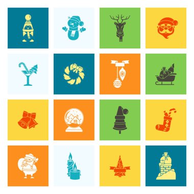 Noel ve Kış simgeleri koleksiyonu